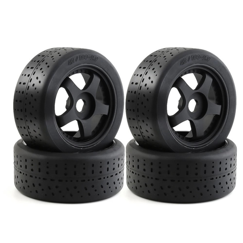 Lot de 4 pneus de route 1/7 1/8 pour pneus de route Arrma 1/7 Infraction Limitless Felony FS Racing Model GT RC